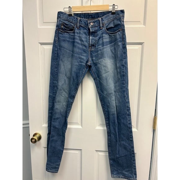 Abercrombie & Fitch Men’s “The A&F Skinny” Dark Wash Jeans Button Fly - Picture 1 of 11